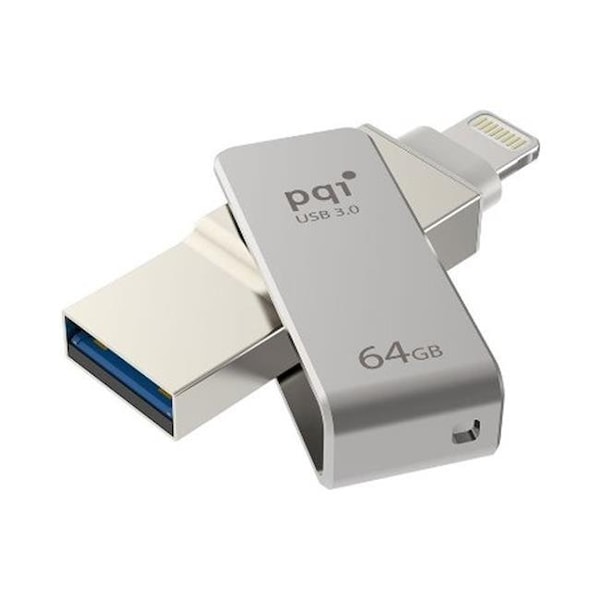 Pqi 6I04-064GR1001 iConnect Mini Apple Mfi 64 GB Mobile Flash Drive with Lightning Connector for iPhones 6I04-064GR1001 - main